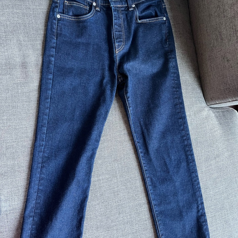 Denim Blue Women's Cropped Jeans